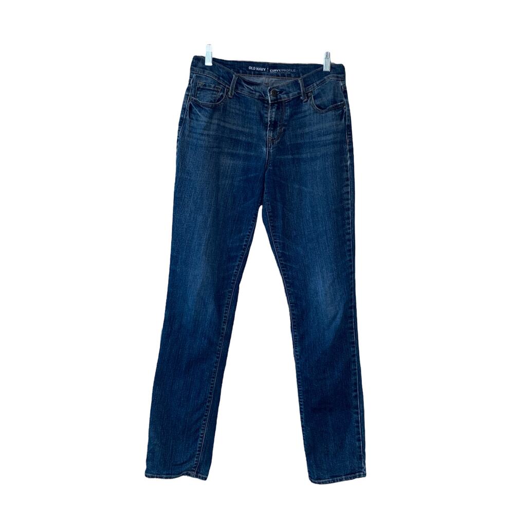 Old Navy curvy blue straight legs jeans size 2